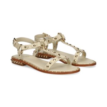 Ash Sandalias Planas Mujer - Blanco Talla 36