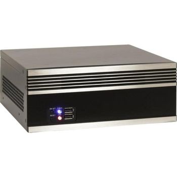 Caja PC HTPC Inter-Tech IPC Industrial S21 Mini-ITX Negro/Plateado