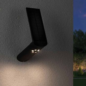 Aplique solar led ilias con sensor de movimiento (1,2w)
