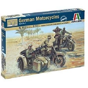 Italeri 6121 - Maqueta Soldados Alemanes En Motocicleta Wwii - Escala 1:72