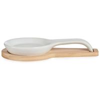 soporte para cuchara en ceramica blanco-natural