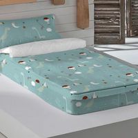 saco nordico con relleno 100 algodon jurasic green coor cama 90 90x190200 cm
