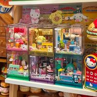 areax sanrio cute shop caja de rompecabezas de ensamblaje de juguetes kuromi hello kitty pompompurin cinnamoroll regalo de ensamblaje manual