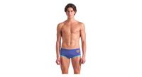 traje de bano arena one big logo morado para hombre de tiro bajo