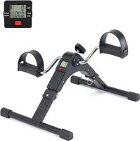 pinners pedales estaticos ejercicio para personas mayores - bicicleta estatica portatil con pantalla lcd