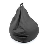 puff pera con relleno - negro