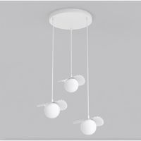 lampara de techo valbona blanco 3 luces