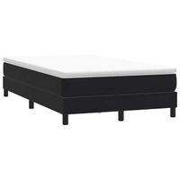 cama matrimonial  cama para adultos  cama box spring sin colchon cuero sintetico negro 120x210 cm cfw3696572