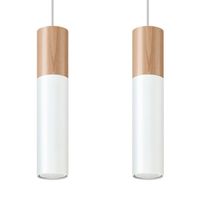 lampara colgante vira blanco 2 luces