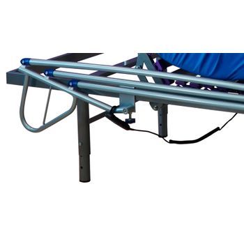 Cama Articulada Geriatrica De Hospital Electrica Con Colchon Sanitario, Patas Regulables Y Barandilla - 105 Cm X 190 Cm