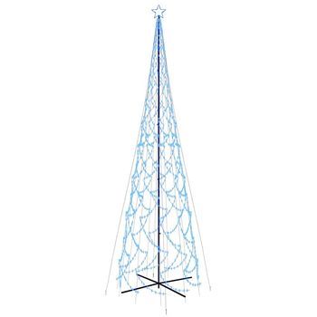Árbol De Navidad Cónico 3000 Led Azul 230x800 Cm Vidaxl