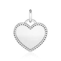 colgante corazon de plata 925 grabable