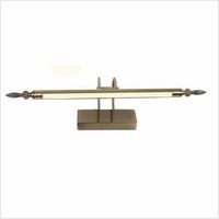 aplique led de 9w  metalico luz calida 3000k articulado 56cm acabado bronce antiguo