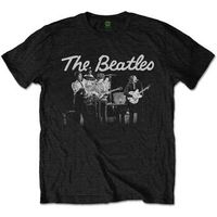the beatles camiseta manga larga 1968 live photo para hombre