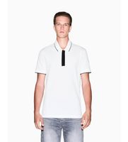 ax armani exchange para hombre xm001285af10366u0009 polo ideal s blanco casual algodon manga corta