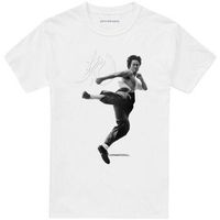 bruce lee camiseta flying kick para mujer