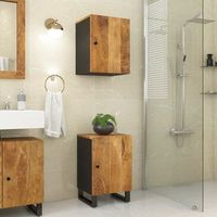 vidaxl mueble de bano madera maciza de mango 38x33x58 cm