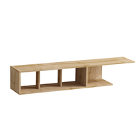 mueble de tv con acabado roble zafiro l150 cm - pan