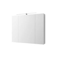 armario con espejo de bano 90x72x15 cm blanco ml-design