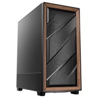 carcasa antec flux se midi tower atx eatx itx micro atx negro madera gaming