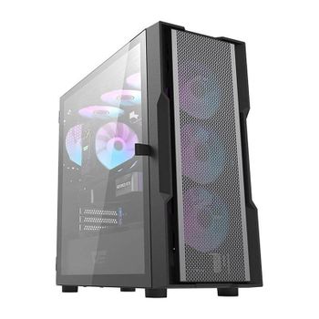 Caja PC Darkflash DK431 Mesh Negra + 4 Ventiladores ARGB