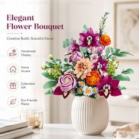 set de arreglos florales 3d de rosas y lirios artificiales coleccion de modelos de flores eternas 3d regalo para el dia de san valentin decoracion para el hogar