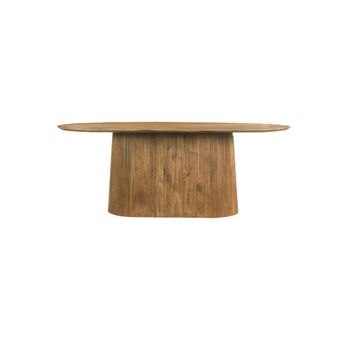 Mesa de comedor ovalada 8 personas 200 cm de madera