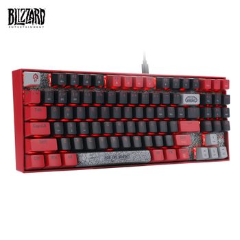 Blizzard YGM1 Teclado mecánico para jugar con cable USB 89 teclas cable desmontable Gamer para ordenador portátil