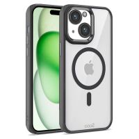 cool carcasa magnetica con borde negro para iphone 15 plus