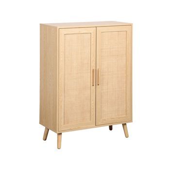 Vitrina Ratán Clare - Color Madera Natural - Homekit