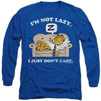 garfield camiseta manga larga not lazy para mujer