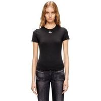 diesel tops y camisetas a19917 0ahqh - t-uncutieslong-od-900 black para mujer