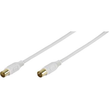 Cable de antena coaxial Vivanco 1,5 m conectores macho y hembra
