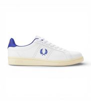 fred perry para hombre b6312-183 zapatillas de piel b721 blanco 44 plano cordones casual