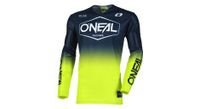 maillot de manga larga o neal mayhem hexx azul amarillo fluo