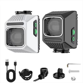 BIKIGHT 1200Lm Faro delantero portátil para bicicleta colgante Luz ajustable alta y baja Anti-deslumbrante Impermeable C