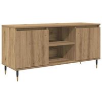 gabinete de tv 104 x 35 x 50 cm roble artisan vidaxl