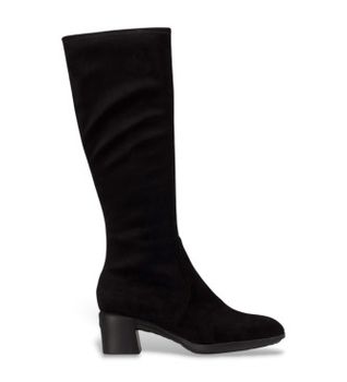 Wonders para mujer. H-6707 Botas Reghost negro (36), 1 a 3cm, Ante, Cremallera, Casual