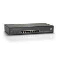 switch levelone gigabit ethernet poe 8 puertos 616w 8023at