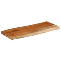 tablero rectangular  tablero de mesa madera de acacia borde vivo 80x40x38 cm