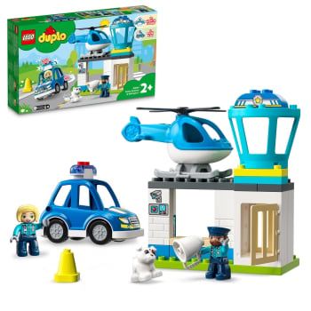 LEGO Duplo - Rescate Comisaría de Policía y Helicóptero + 2 años - 10959