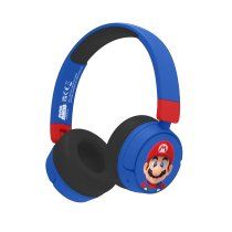 OTL Technologies Super Mario SM1001 auricular y casco Auriculares InalÃ¡mbrico y alÃ¡mbrico Diadema Juego USB Tipo C Bluetooth Azul, Rojo