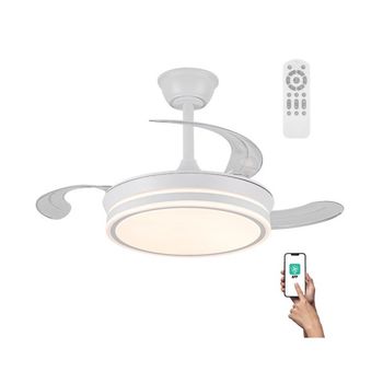 Ventilador led aspas retráctiles sapan mini cct dim (46w)