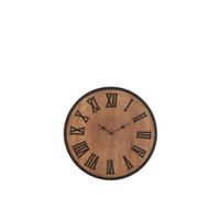 reloj redondo de madera natural 40403 cm