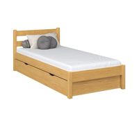 cama individual de madera con cajon n01 pino natural