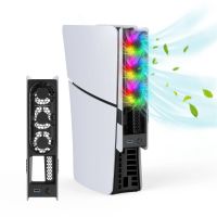 jys jys-p5228 para la consola ps5 props5 slimventilador de enfriamiento trasero con luz rgbventilador de disipacion c