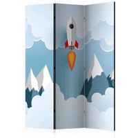 biombo - rocket in the clouds 135x172 cm