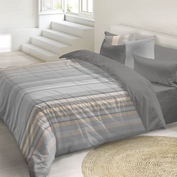 Naturals - Funda Nórdica Estampada Cama 180 - Algodón Extra Suave - Incluye 1 O 2 Fundas De Almohada - Fabricado En España - Agata