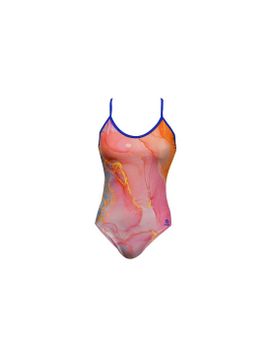 Bañador de Natación RAS Marble Active Back Multicolor Mujer