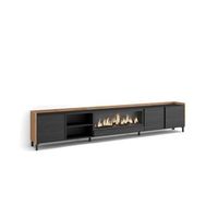 mueble tv alameda-02 con chimenea electrica para salon